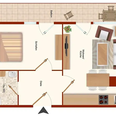 Appartement Boern Brn Bootsmann Laboe