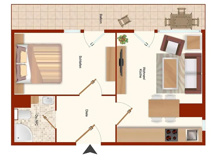 Appartamento Boern Brn Bootsmann Laboe